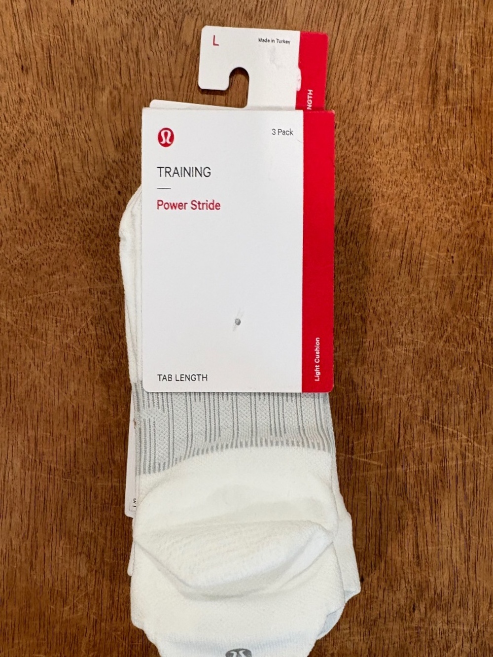 Lululemon power stride 3 pack socks